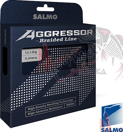 Шнур плетеный Salmo AGRESSOR d-0,20
