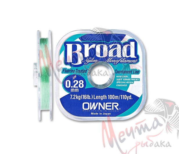 Леска "OWNER" Broad 25 м #0.08